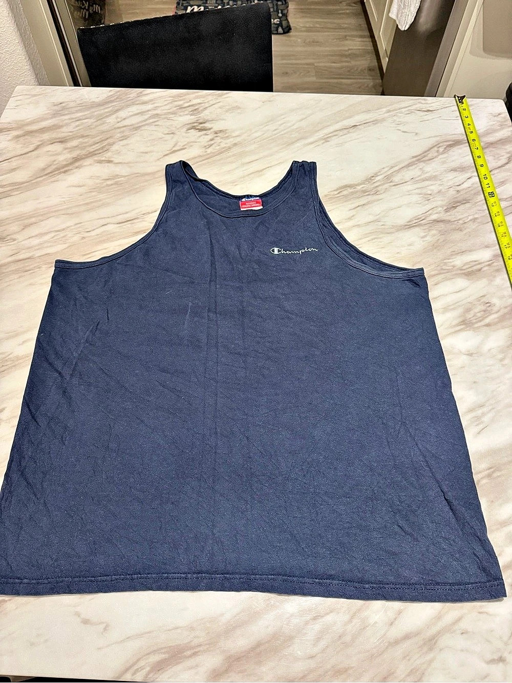 Champion Men's Blue Tank Top Size L